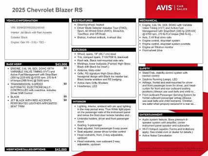 Снимка 13 от търг – 2025 CHEVROLET BLAZER с VIN 3GNKBERS2SS248340