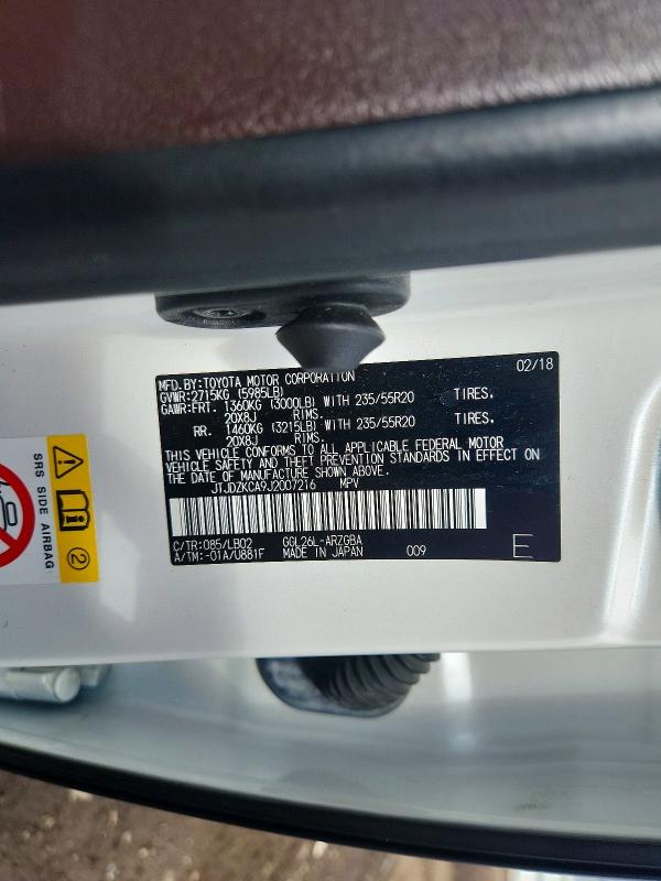 Photo 14 from auction – 2018 LEXUS RX with VIN JTJDZKCA9J2007216