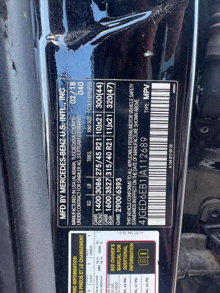 Photo 10 from auction – 2019 MERCEDES-BENZ E with VIN WDDZF4KBXKA590724