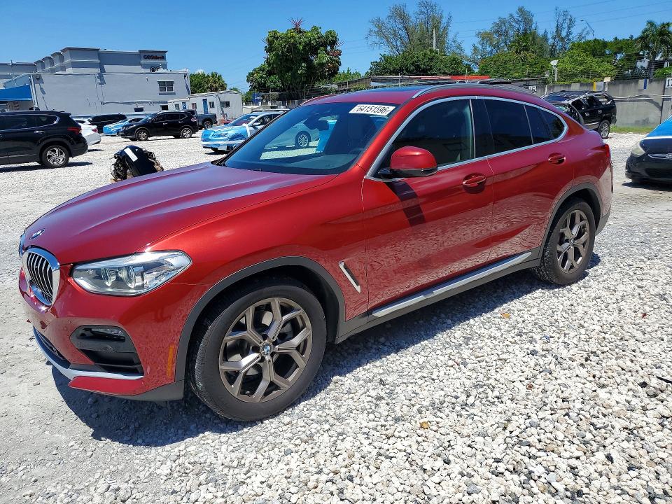 BMW X4 2021 with VIN 5UX2V1C01M9E14290 - Photo from auction