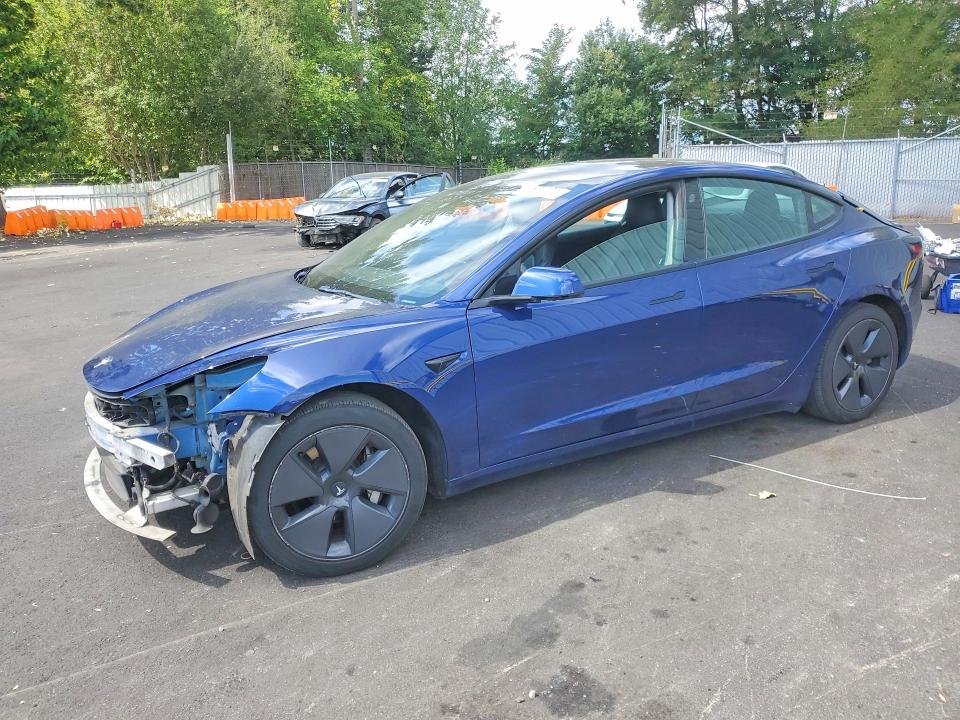 TESLA MODEL 3 2022 with VIN 5YJ3E1EA1NF370727 - Photo from auction
