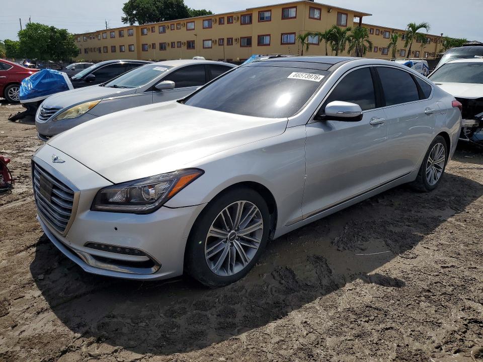 GENESIS G80 2018 with VIN KMHGN4JE3JU225794 - Photo from auction
