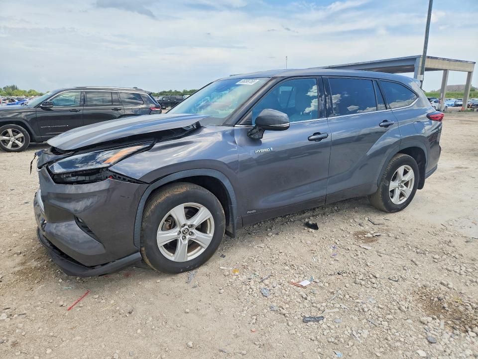 TOYOTA HIGHLANDER 2021 with VIN 5TDBBRCH0MS021751 - Photo from auction