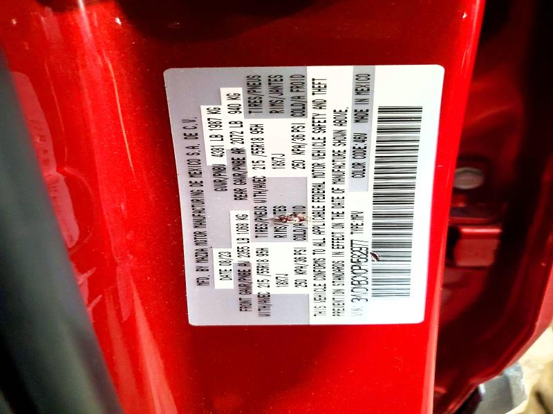 Photo 14 from auction – 2023 MAZDA CX-30 with VIN 3MVDMBCM0PM582977