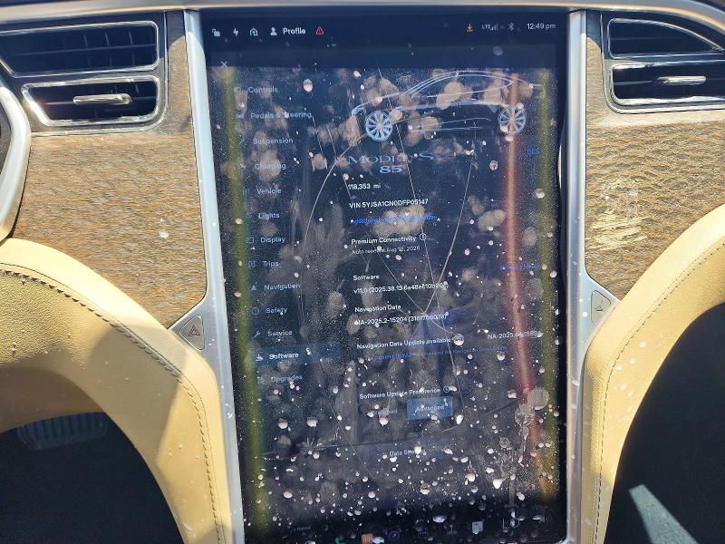 Photo 9 from auction – 2013 TESLA MODEL S with VIN 5YJSA1CN0DFP05147