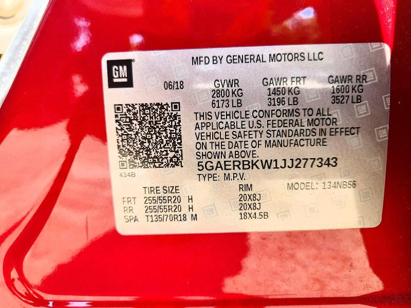 Фото 14 с аукциона – 2018 BUICK ENCLAVE с VIN 5GAERBKW1JJ277343