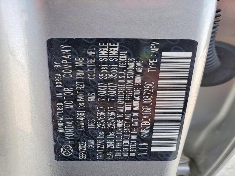 Photo 14 from auction – 2023 HYUNDAI TUCSON with VIN KM8JBCA16PU087280