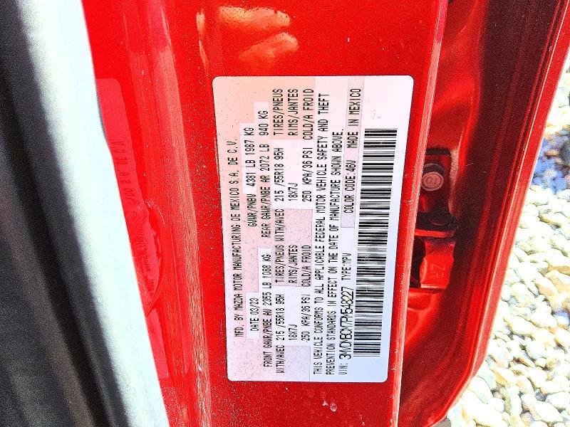 Photo 14 from auction – 2023 MAZDA CX-30 with VIN 3MVDMBCM7PM548227