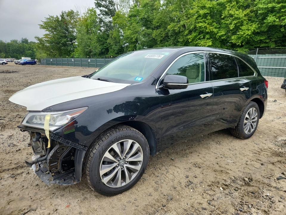 ACURA MDX 2016 with VIN 5FRYD4H40GB035167 - Photo from auction