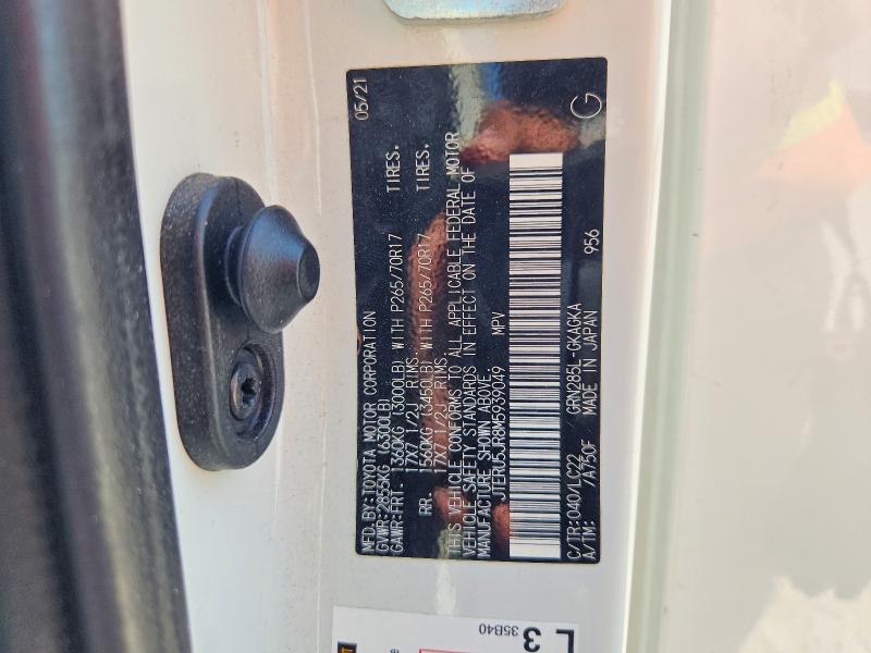 Photo 14 from auction – 2021 TOYOTA 4RUNNER with VIN JTERU5JR8M5939049