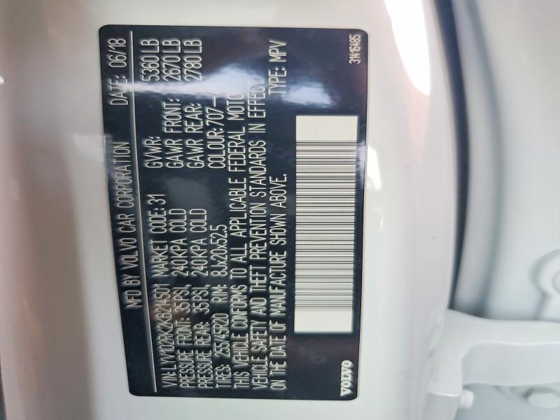 Zdjęcie 14 z aukcji – 2019 VOLVO XC60 z VIN LYV102RK2KB214501