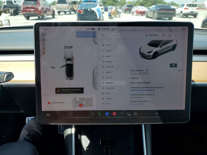 Photo 9 from auction – 2020 TESLA MODEL 3 with VIN 5YJ3E1EC5LF714235