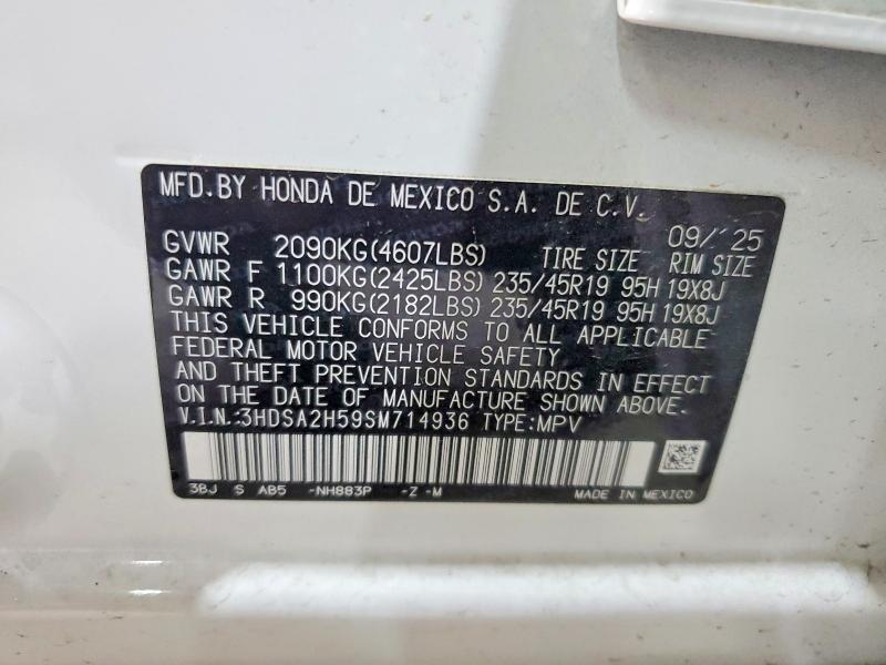 Photo 14 from auction – 2025 ACURA ADX with VIN 3HDSA2H59SM714936
