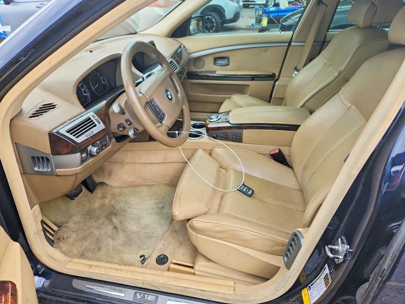 Photo 7 from auction – 2006 BMW 760 with VIN WBAHN03526DD98258