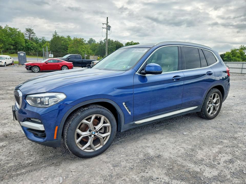 BMW X3 2021 with VIN 5UXTY5C0XM9F37430 - Photo from auction
