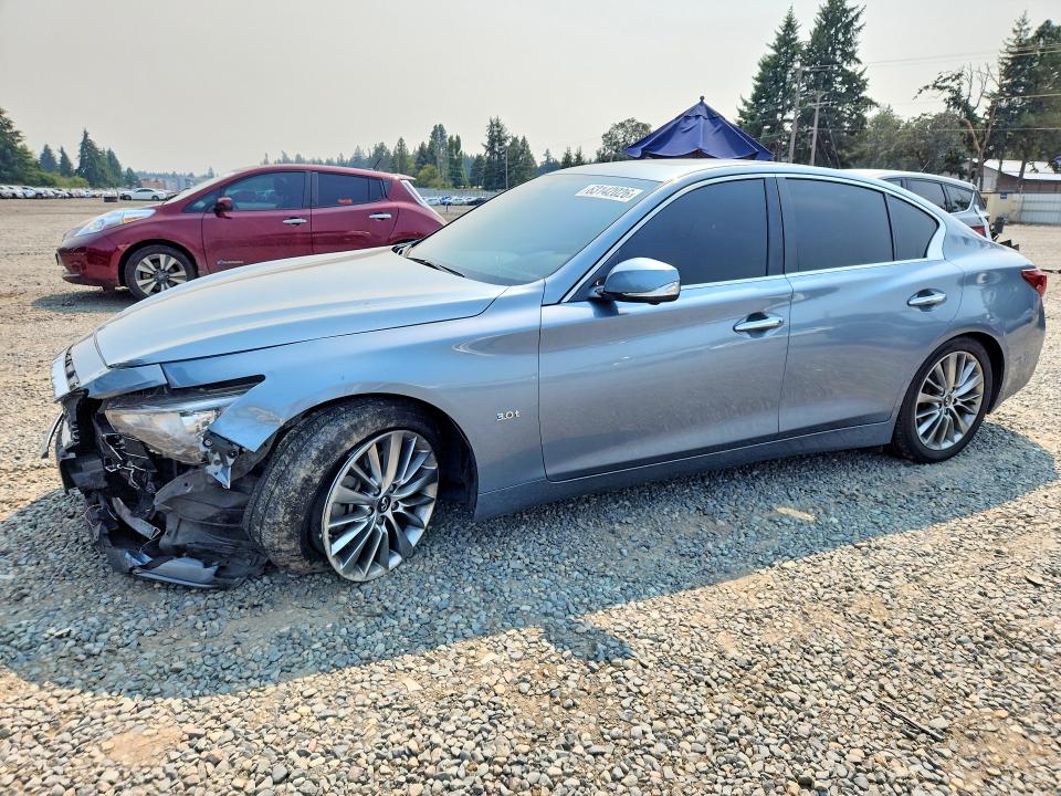 INFINITI Q50 2018 with VIN JN1EV7AR3JM433144 - Photo from auction