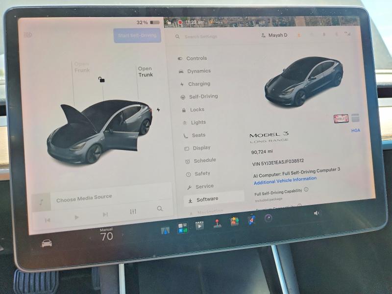 Снимка 9 от търг – 2018 TESLA MODEL 3 с VIN 5YJ3E1EA5JF038512