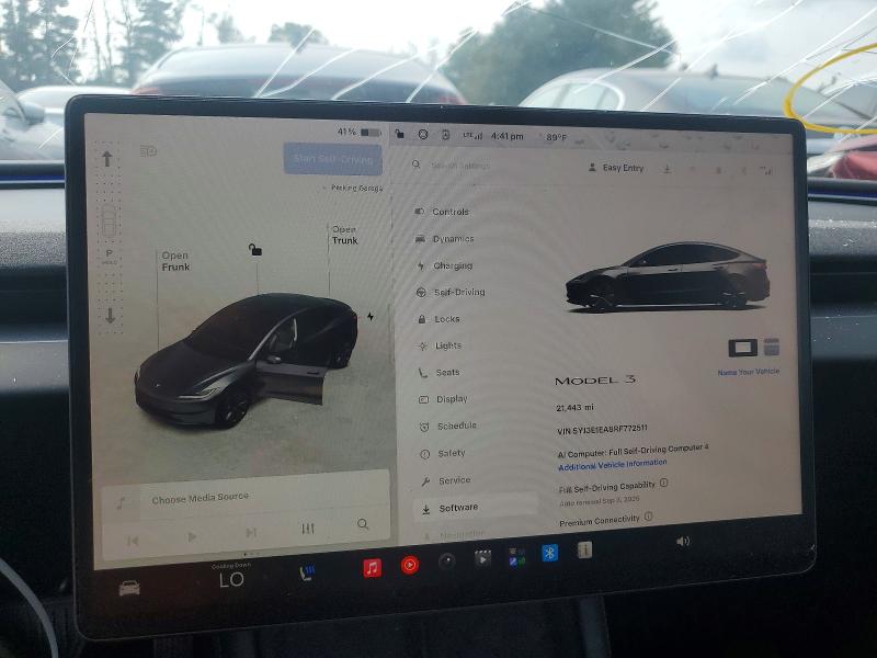 Photo 9 from auction – 2024 TESLA MODEL 3 with VIN 5YJ3E1EA8RF772511