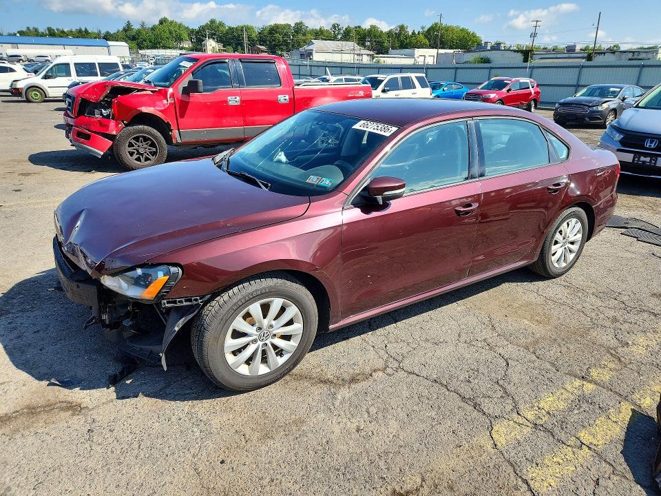 VOLKSWAGEN PASSAT 2013 with VIN 1VWAP7A36DC067253 - Photo from auction