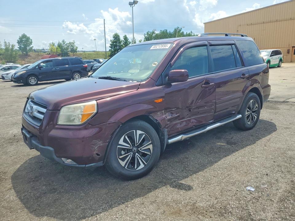 HONDA PILOT 2007 with VIN 2HKYF186X7H528299 - Photo from auction