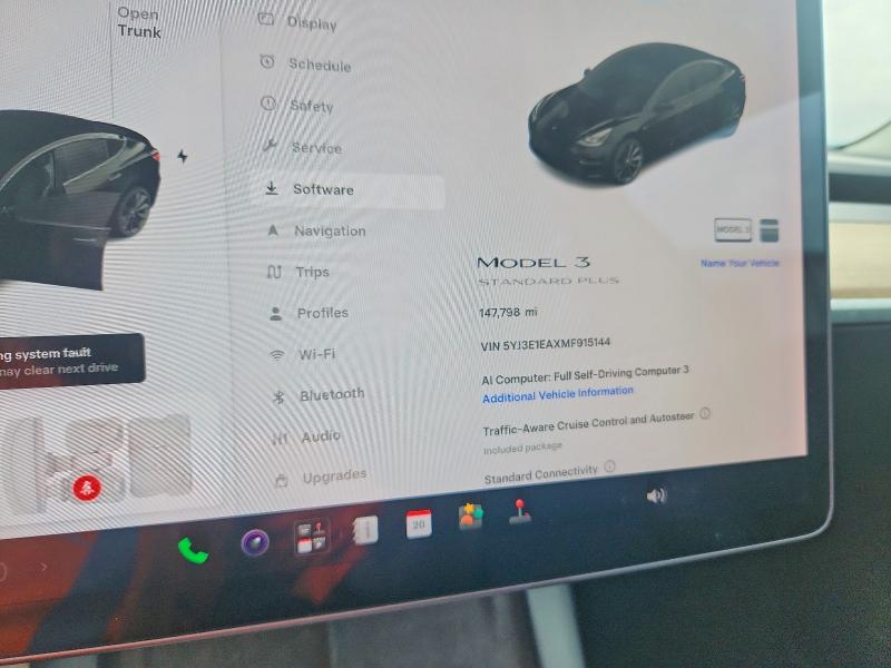 Photo 9 from auction – 2021 TESLA MODEL 3 with VIN 5YJ3E1EAXMF915144