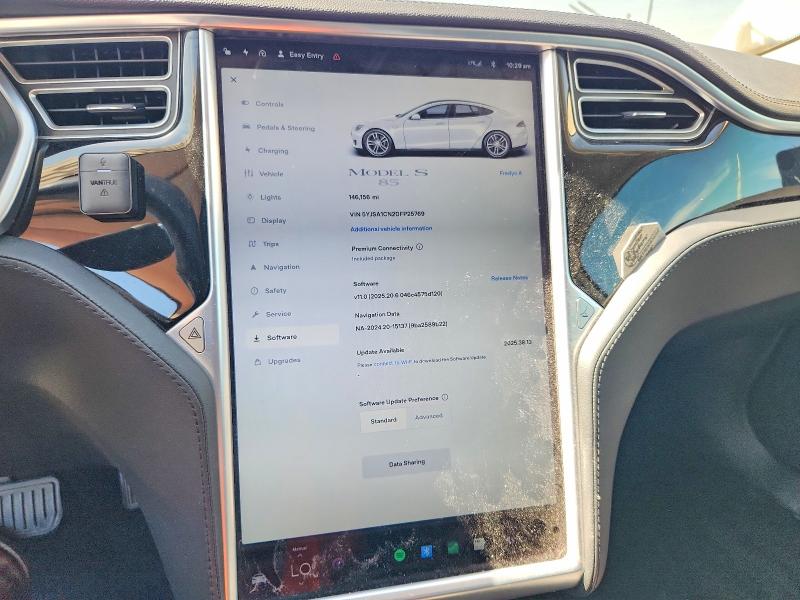 Photo 9 from auction – 2013 TESLA MODEL S with VIN 5YJSA1CN2DFP25769