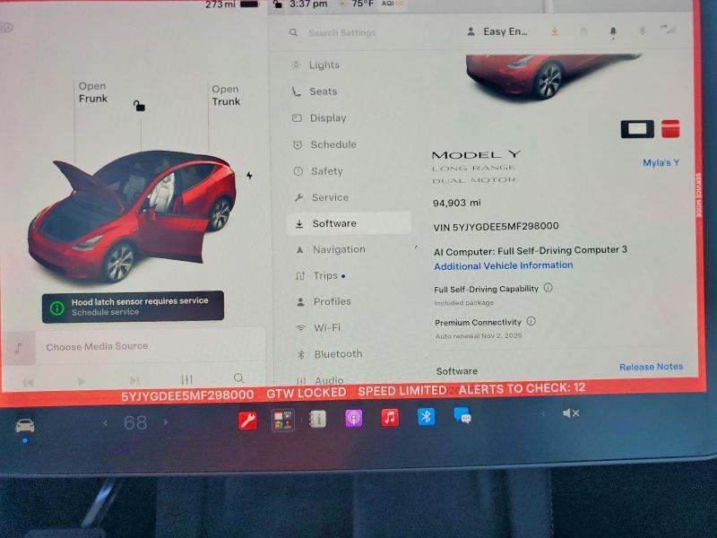 Photo 9 from auction – 2021 TESLA MODEL Y with VIN 5YJYGDEE5MF298000
