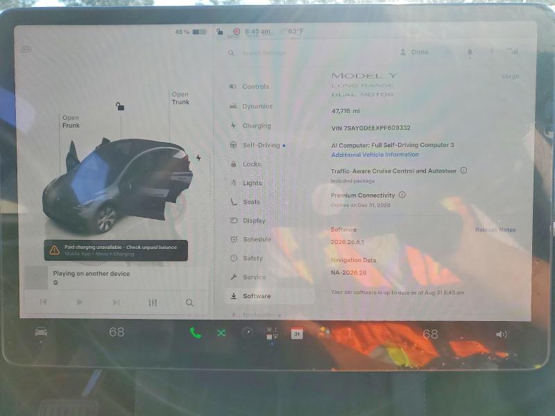 Photo 9 from auction – 2023 TESLA MODEL Y with VIN 7SAYGDEEXPF609332