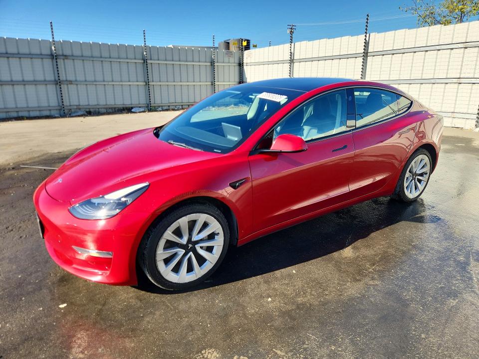 TESLA MODEL 3 2022 with VIN 5YJ3E1EAXNF304628 - Photo from auction