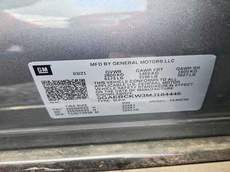 صورة رقم 14 من المزاد - 2021 BUICK ENCLAVE مع VIN 5GAERCKW3MJ184446