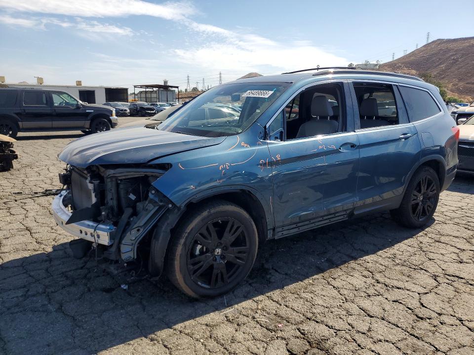 HONDA PILOT 2021 with VIN 5FNYF5H23MB032243 - Photo from auction