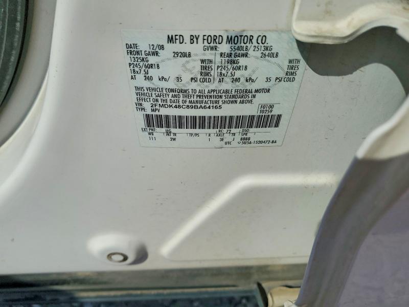 Photo 14 from auction – 2009 FORD EDGE with VIN 2FMDK48C89BA64165