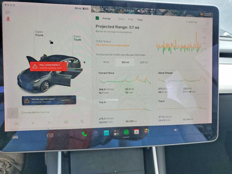 Photo 9 from auction – 2020 TESLA MODEL 3 with VIN 5YJ3E1EBXLF783316
