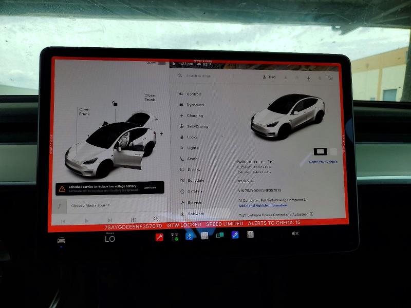 صورة رقم 9 من المزاد - 2022 TESLA MODEL Y مع VIN 7SAYGDEE5NF357079