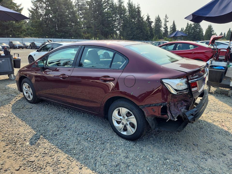 Foto 2 de la subasta – 2013 HONDA CIVIC con VIN 19XFB2F59DE277990