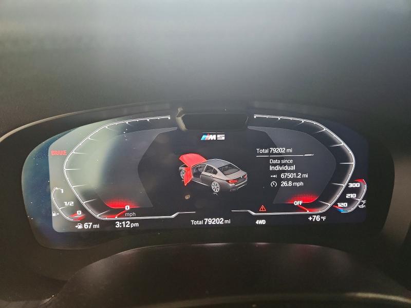Photo 9 from auction – 2022 BMW M5 with VIN WBS83CH08NCK34112