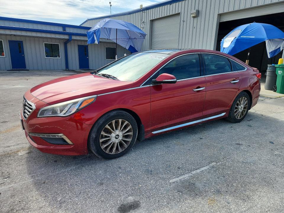 HYUNDAI SONATA 2015 with VIN 5NPE34AF9FH133102 - Photo from auction
