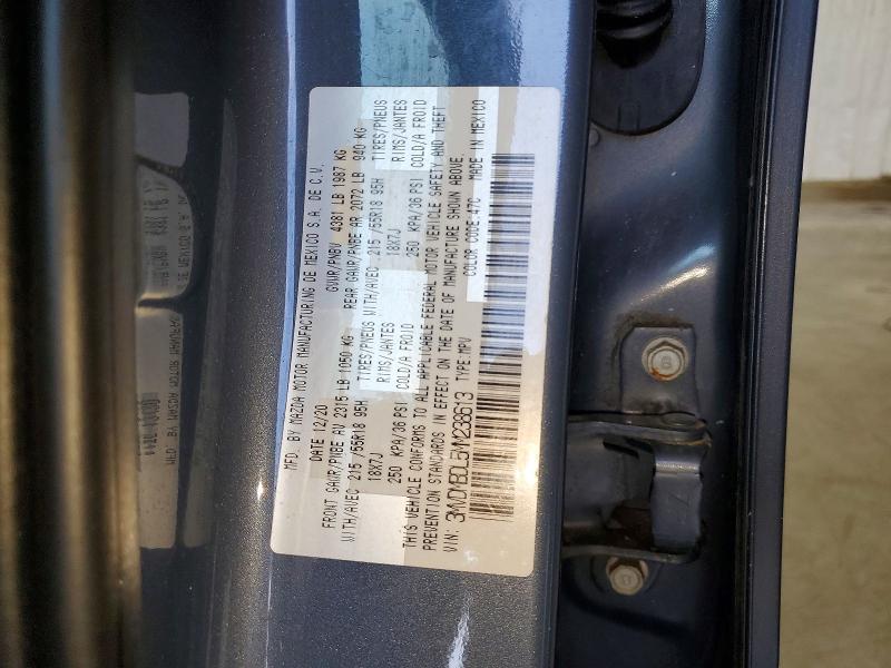 Photo 14 from auction – 2021 MAZDA CX-30 with VIN 3MVDMBDL5MM238613