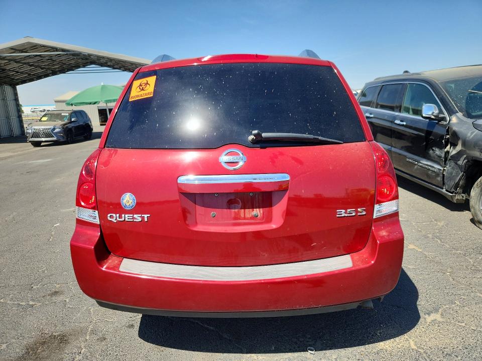 Photo 6 from auction – 2008 NISSAN QUEST with VIN 5N1BV28U78N103133