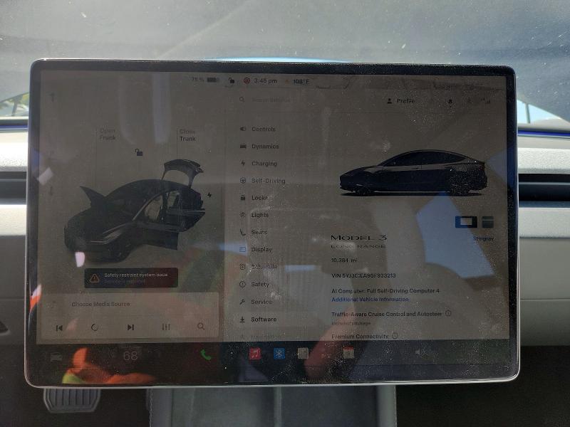 Снимка 9 от търг – 2025 TESLA MODEL 3 с VIN 5YJ3E1EA9SF933213