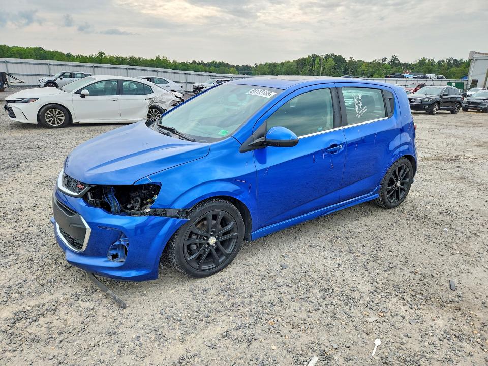 CHEVROLET SONIC 2018 with VIN 1G1JD6SBXJ4108381 - Photo from auction