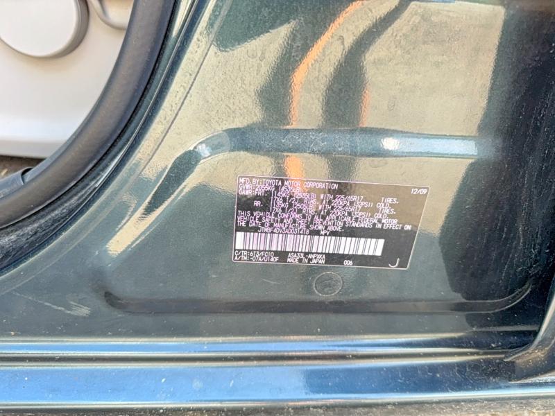 Photo 10 from auction – 2010 TOYOTA RAV4 with VIN JTMBF4DV3AD031418