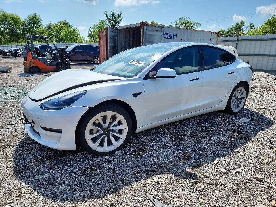TESLA MODEL 3 2023 with VIN 5YJ3E1EA3PF493478 - Photo from auction