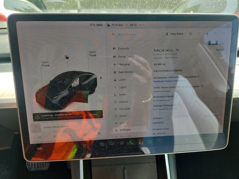 Zdjęcie 9 z aukcji – 2020 TESLA MODEL Y z VIN 5YJYGDEEXLF058701