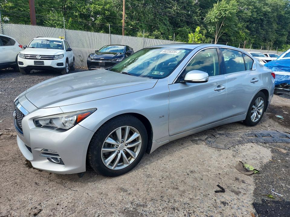 INFINITI Q50 2016 with VIN JN1EV7AR2GM343136 - Photo from auction