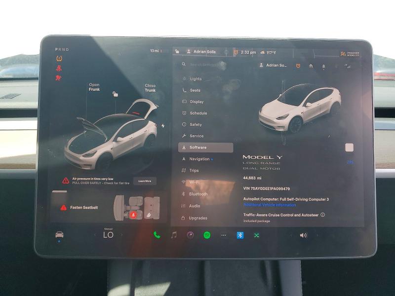 Foto 9 de la subasta – 2023 TESLA MODEL Y con VIN 7SAYGDEE1PA099479