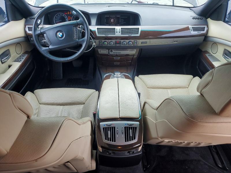 Photo 8 from auction – 2007 BMW 750 with VIN WBAHL83587DT09845