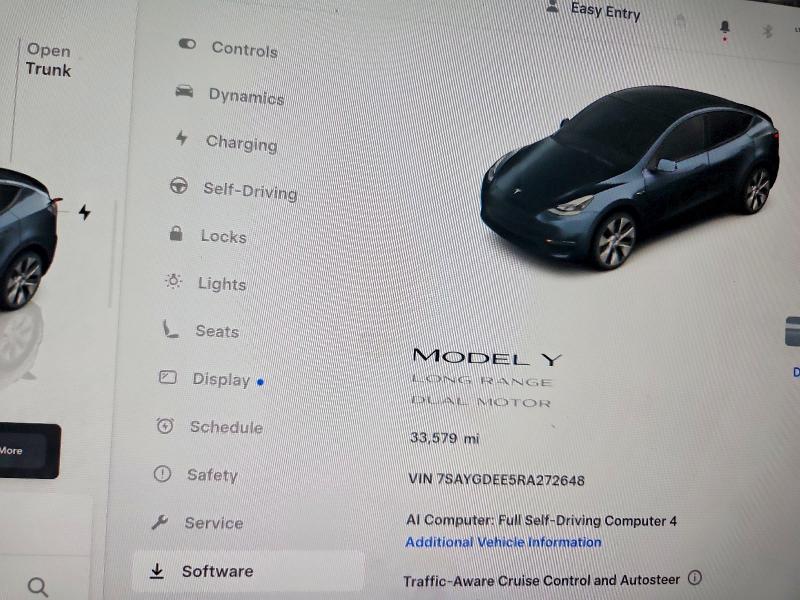 Photo 9 from auction – 2024 TESLA MODEL Y with VIN 7SAYGDEE5RA272648