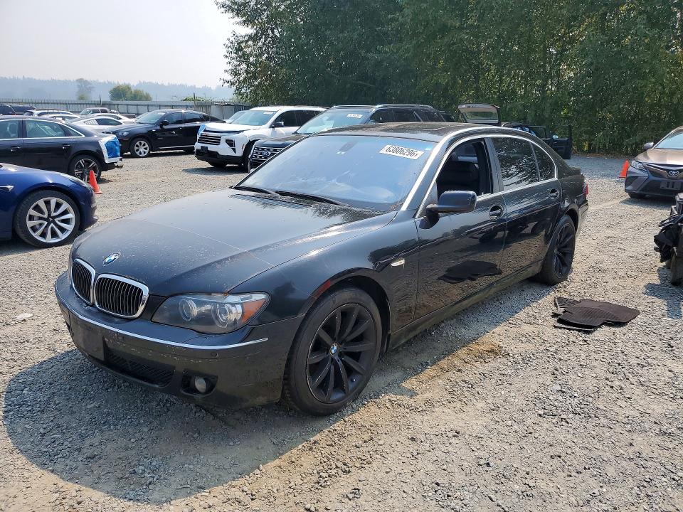 BMW 750 2007 with VIN WBAHN83597DT66565 - Photo from auction