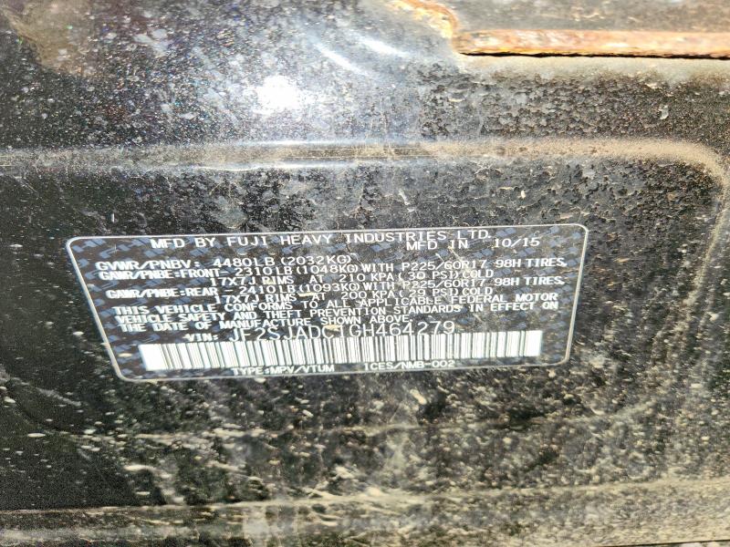 Photo 14 from auction – 2016 SUBARU FORESTER with VIN JF2SJADC1GH464279